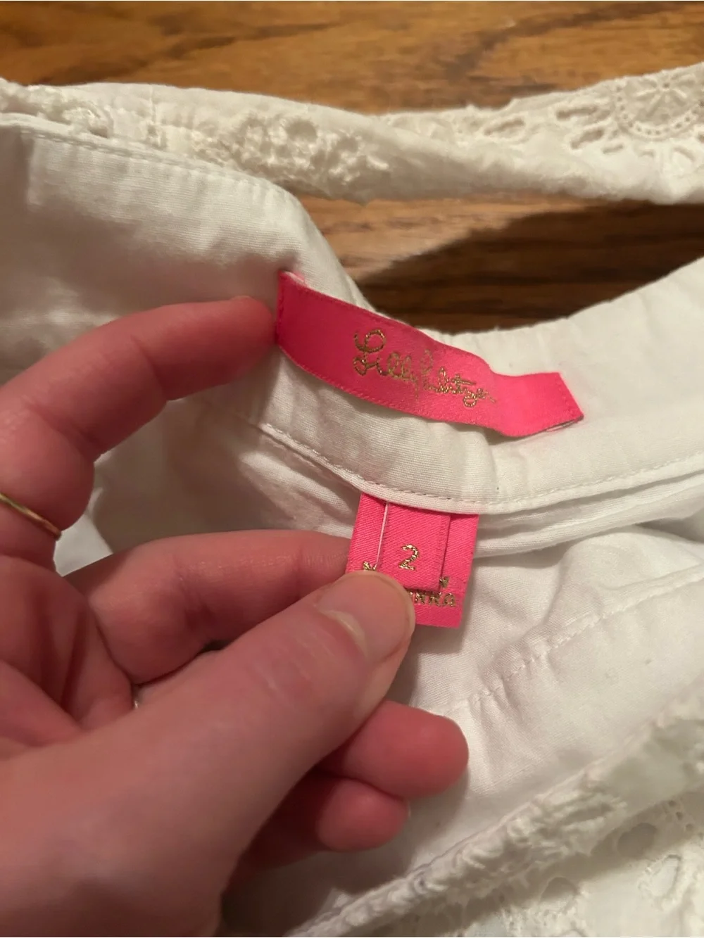 Lilly Pulitzer Women’s S Summery Beachy White Cotton Skirt W/ Eyelet Details - Picture 7 of 14